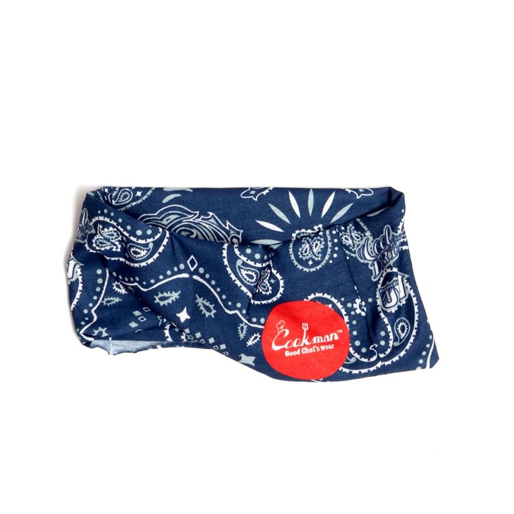  Chef's Scarf  Paisley Navy