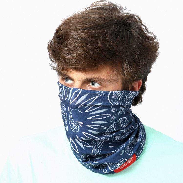  Chef's Scarf  Paisley Navy