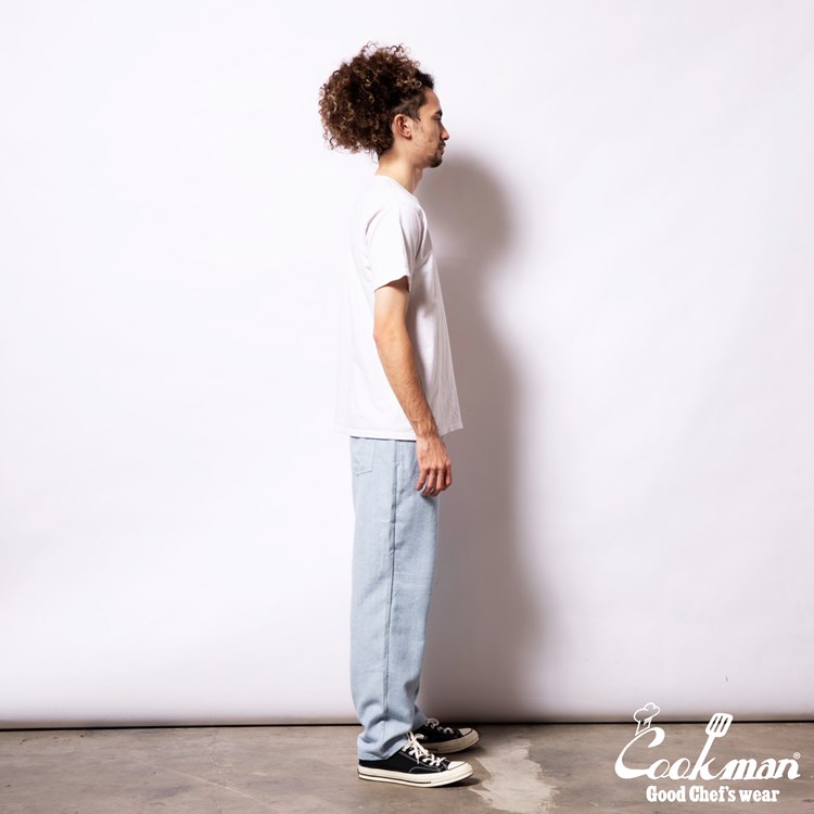 �����եѥ�� Chef Pants Milk Tweed Sky