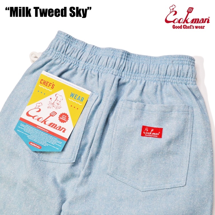 �����եѥ�� Chef Pants Milk Tweed Sky