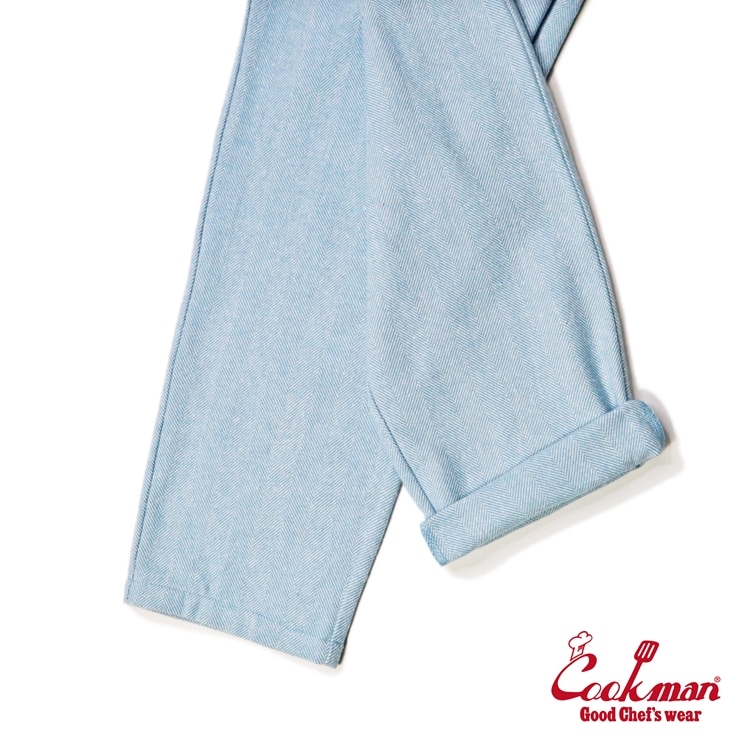 �����եѥ�� Chef Pants Milk Tweed Sky