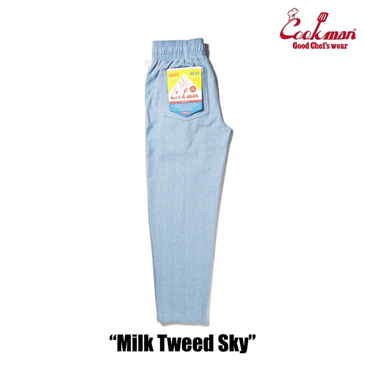 �����եѥ�� Chef Pants Milk Tweed Sky