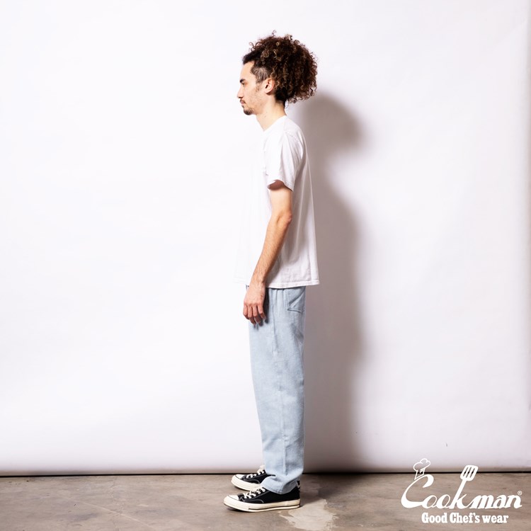 �����եѥ�� Chef Pants Milk Tweed Sky