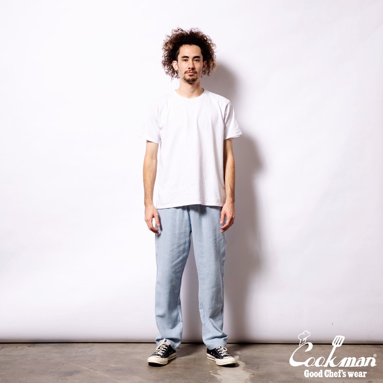 �����եѥ�� Chef Pants Milk Tweed Sky