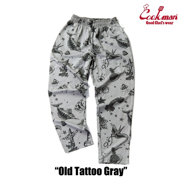 �����եѥ�� Chef Pants Old Tattoo Gray