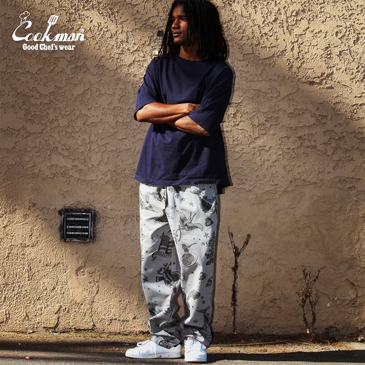 �����եѥ�� Chef Pants Old Tattoo Gray