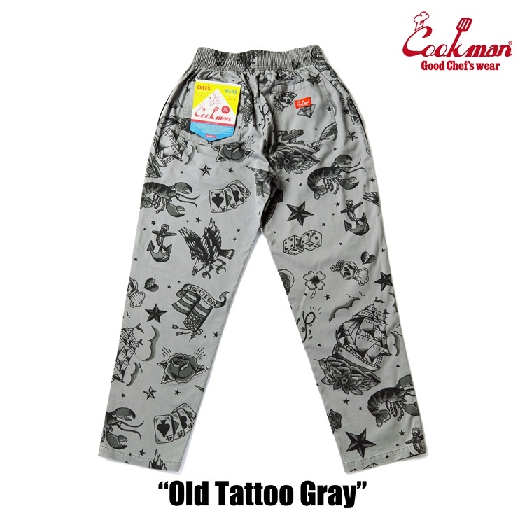 �����եѥ�� Chef Pants Old Tattoo Gray