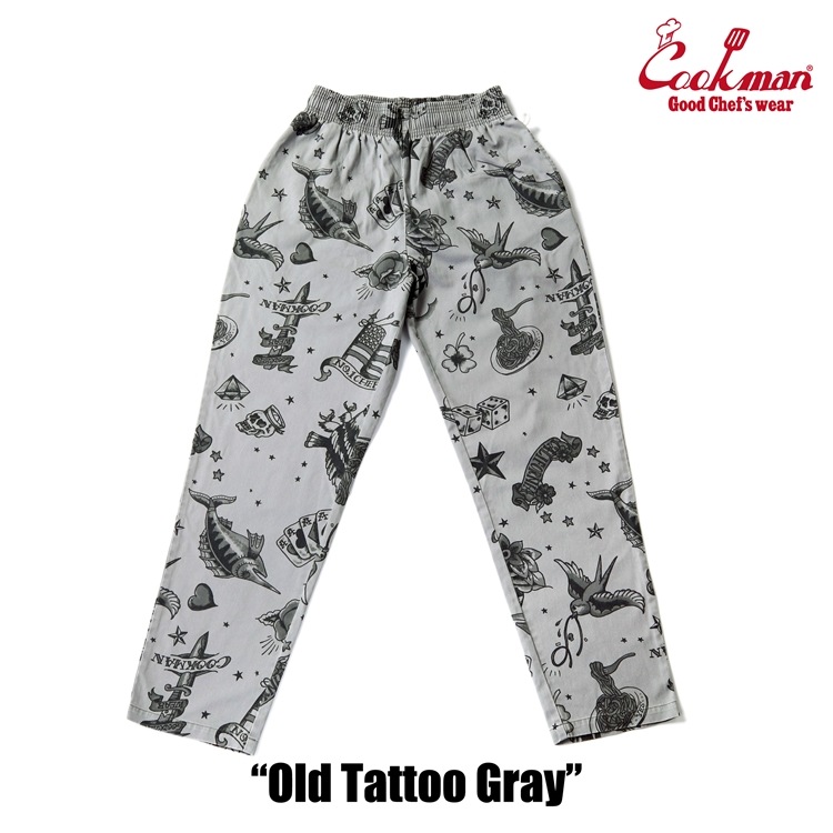 �����եѥ�� Chef Pants Old Tattoo Gray