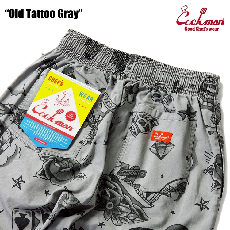 �����եѥ�� Chef Pants Old Tattoo Gray