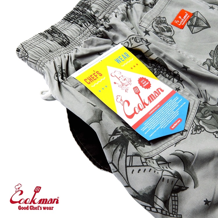 �����եѥ�� Chef Pants Old Tattoo Gray