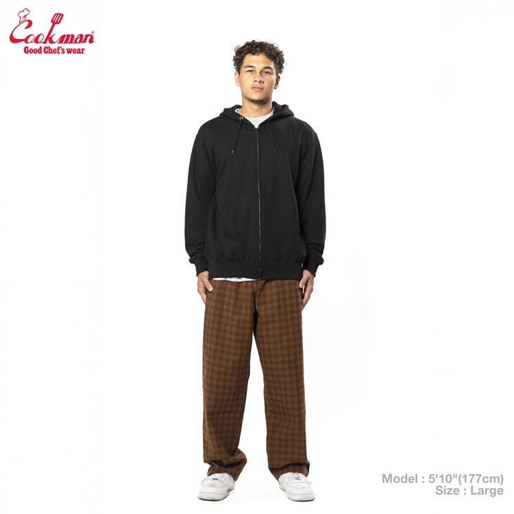 �����եѥ�� Chef Pants Semiwide Light Tweed Scottish Tartan Brown