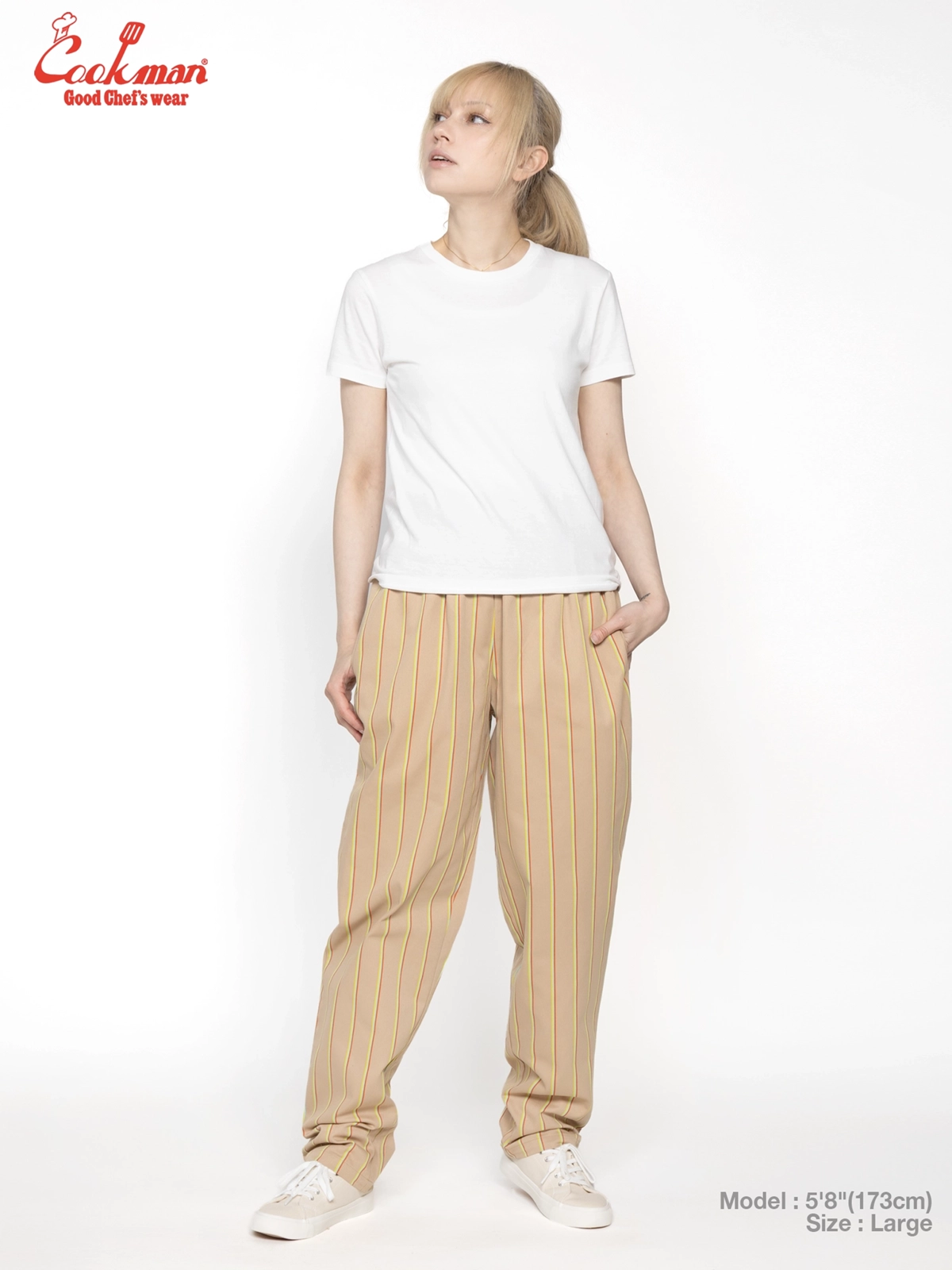 �����եѥ�� Chef Pants BjornQorn Carton Stripe