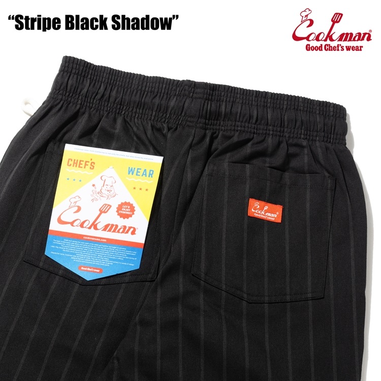 �����եѥ�� Chef Pants Stripe Black shadow