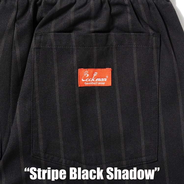 �����եѥ�� Chef Pants Stripe Black shadow