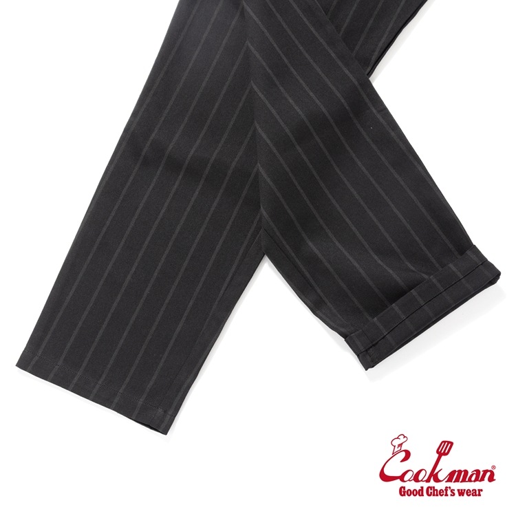 �����եѥ�� Chef Pants Stripe Black shadow