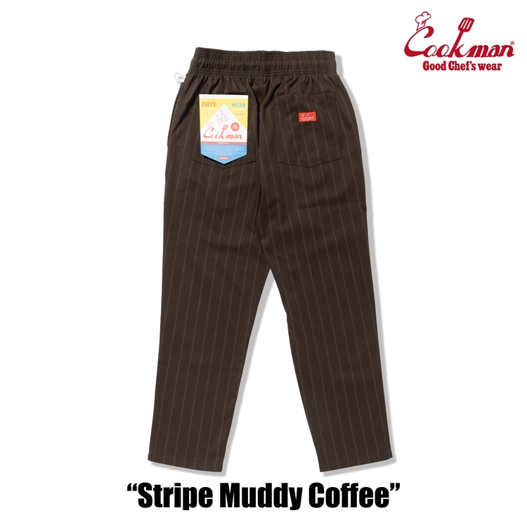 եѥ Chef Pants Stripe Muddy Coffee