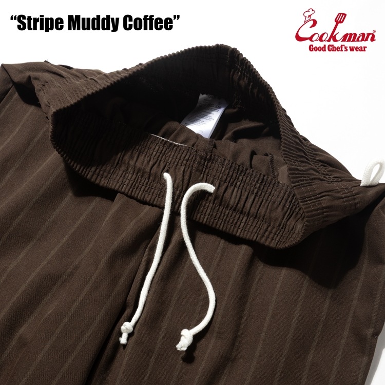 եѥ Chef Pants Stripe Muddy Coffee