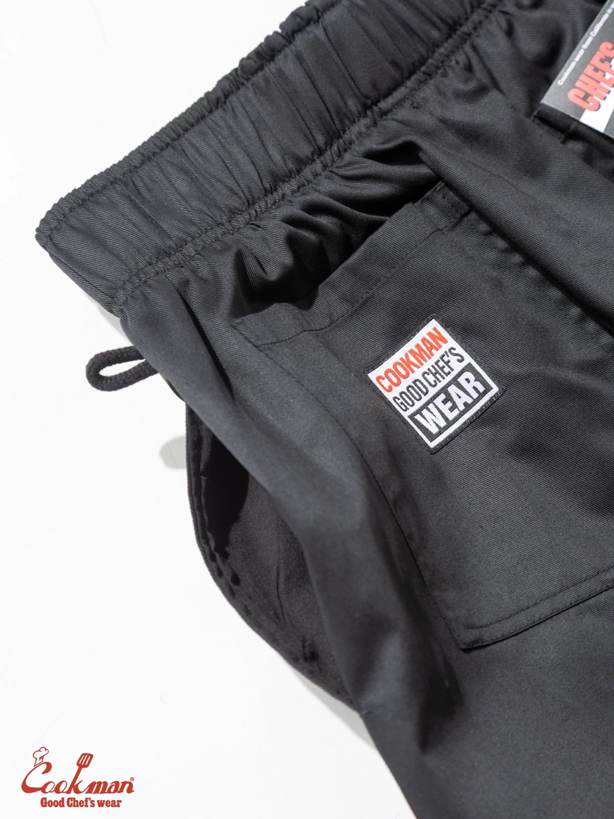 �����եѥ�� Chef Pants Semiwide Black Belt Vision Black