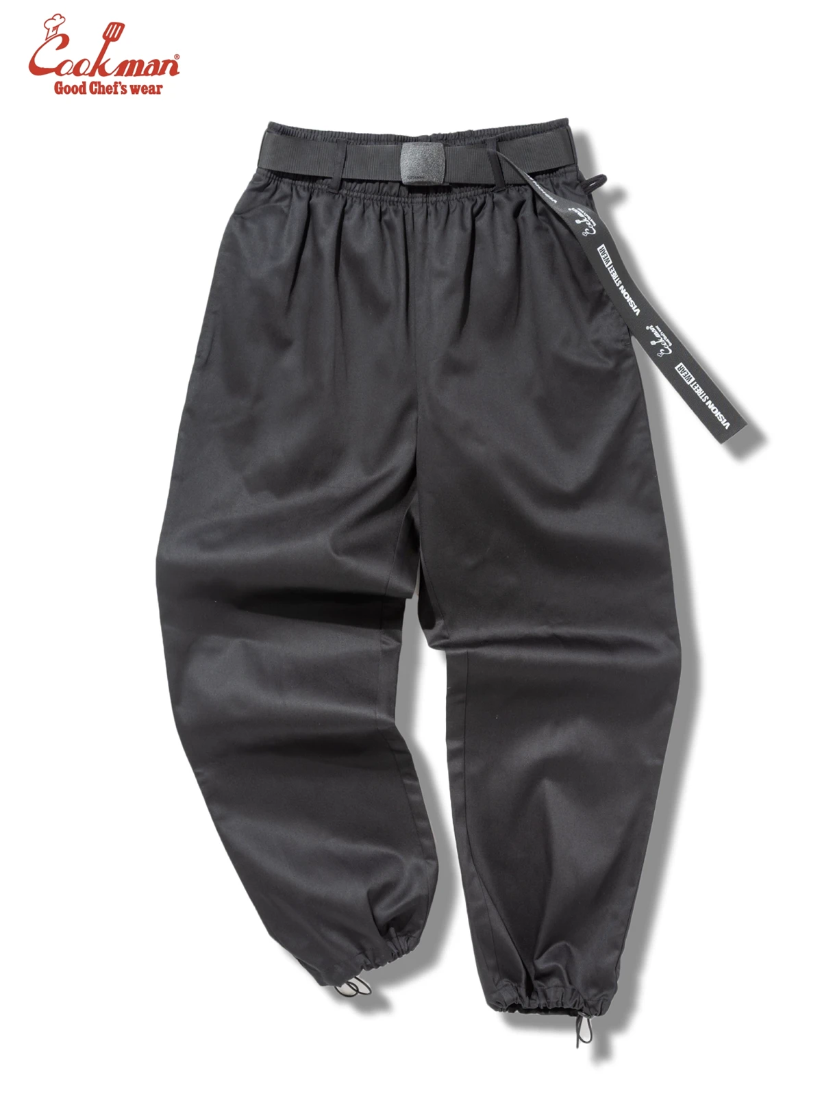 �����եѥ�� Chef Pants Semiwide Black Belt Vision Black