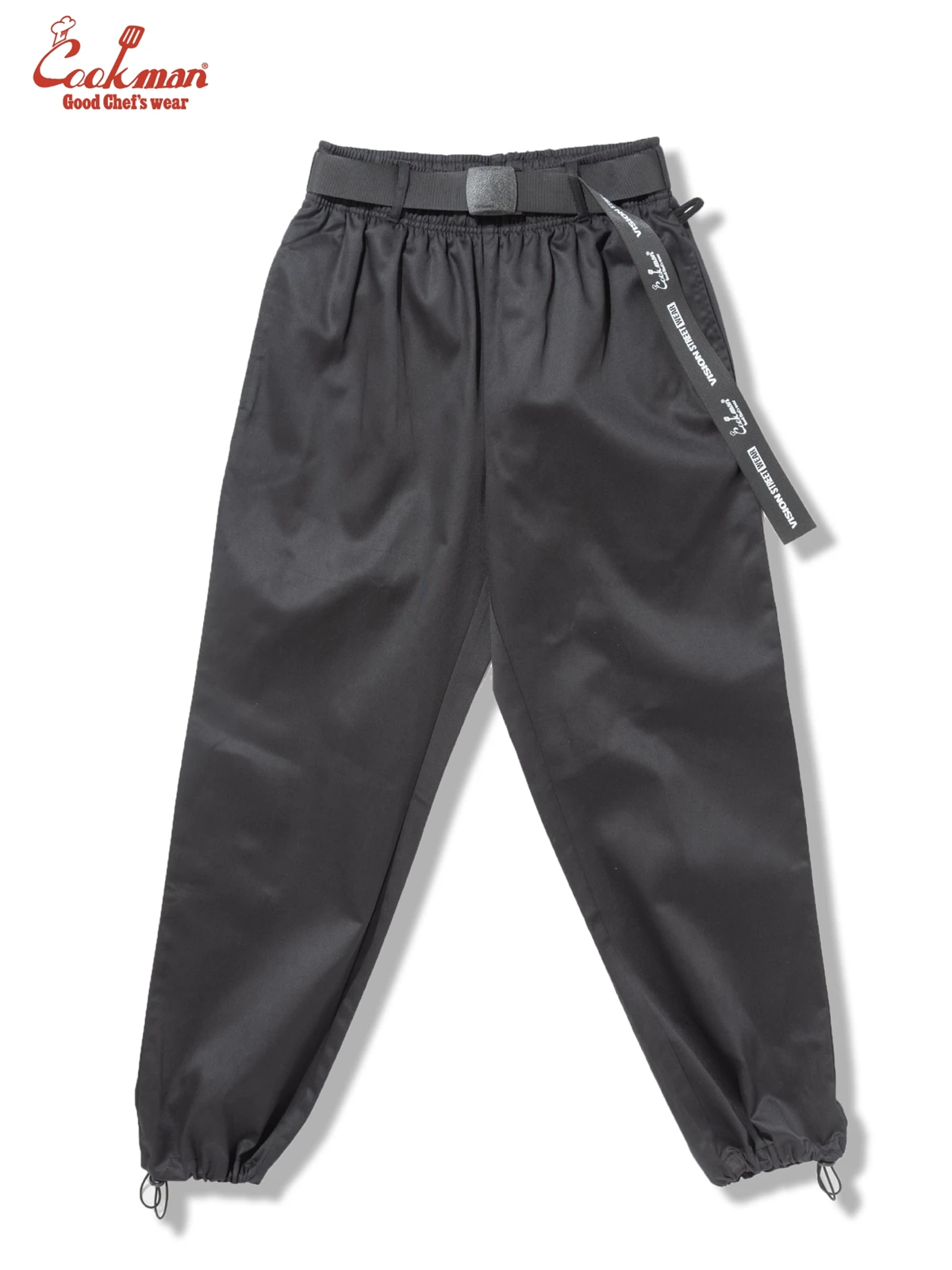 �����եѥ�� Chef Pants Semiwide Black Belt Vision Black