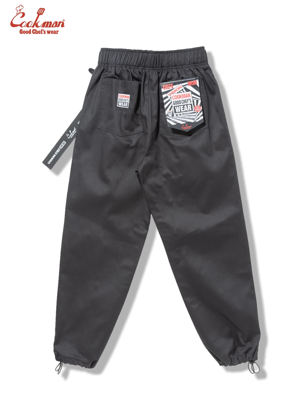 �����եѥ�� Chef Pants Semiwide Black Belt Vision Black