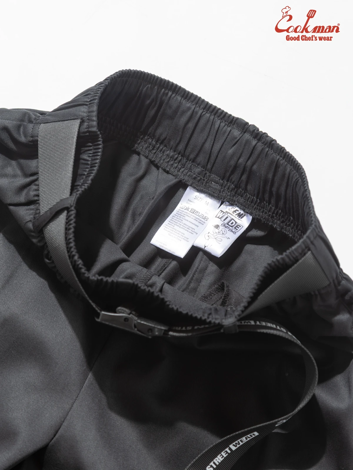 �����եѥ�� Chef Pants Semiwide Black Belt Vision Black