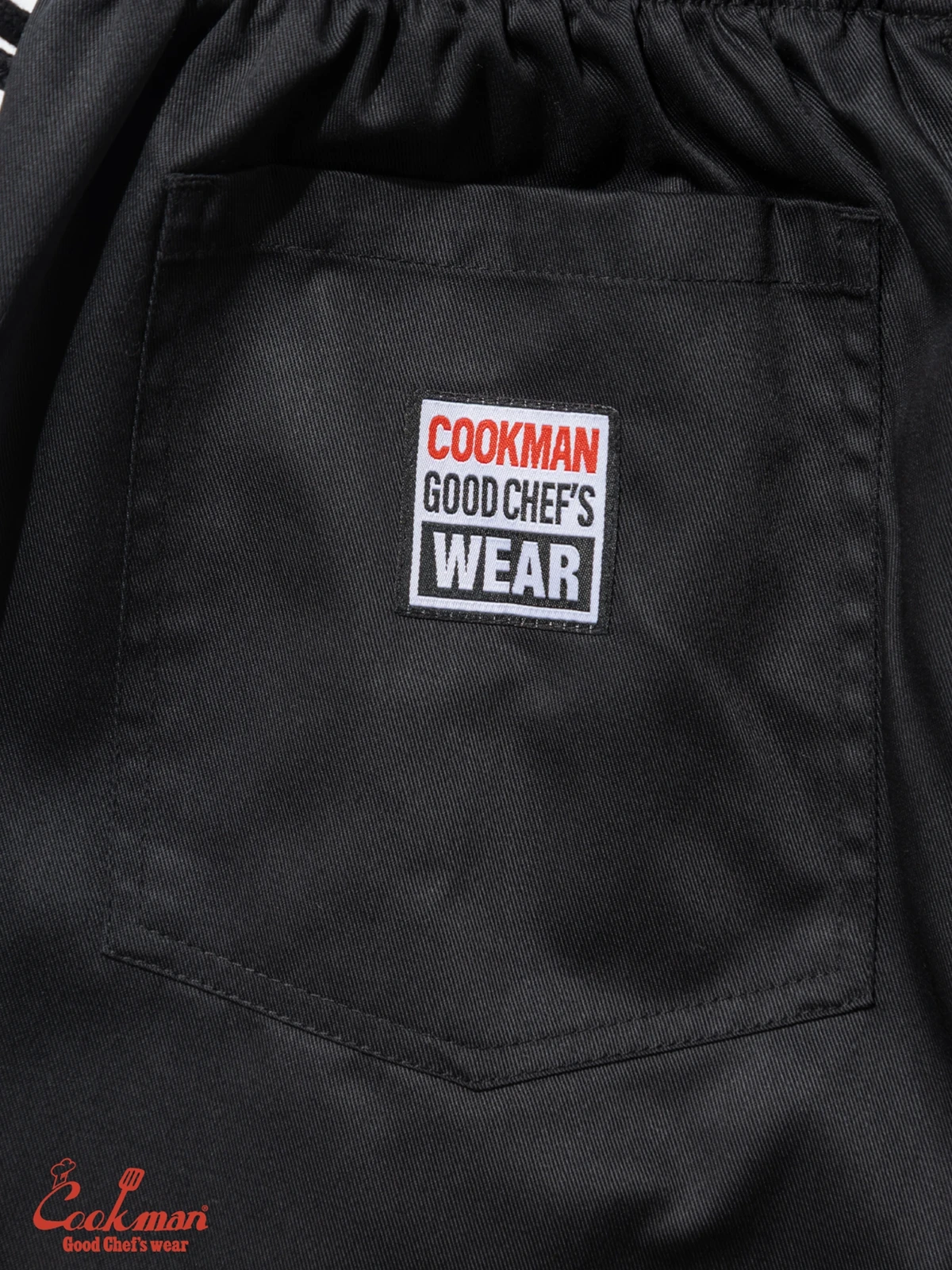 �����եѥ�� Chef Pants Semiwide Black Belt Vision Black