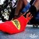 ���å��� Rib Crew Socks Flame Black / Red