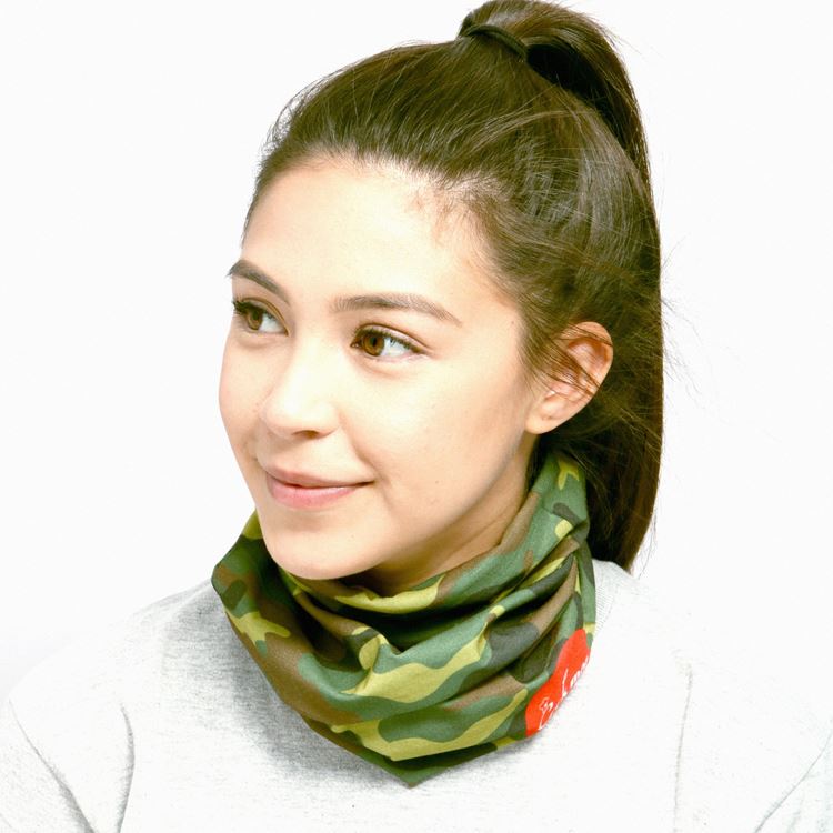  Chef's Scarf  Woodland Camo Green