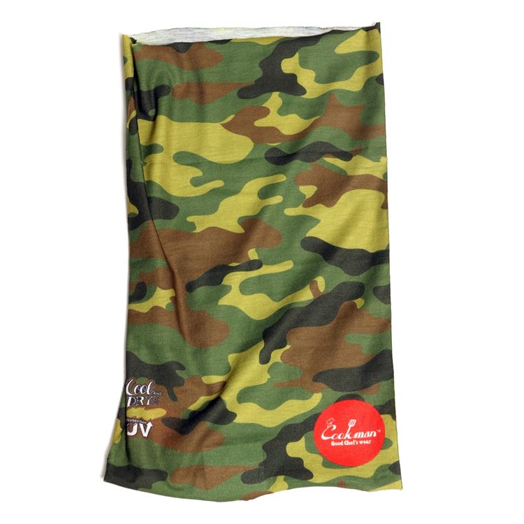  Chef's Scarf  Woodland Camo Green