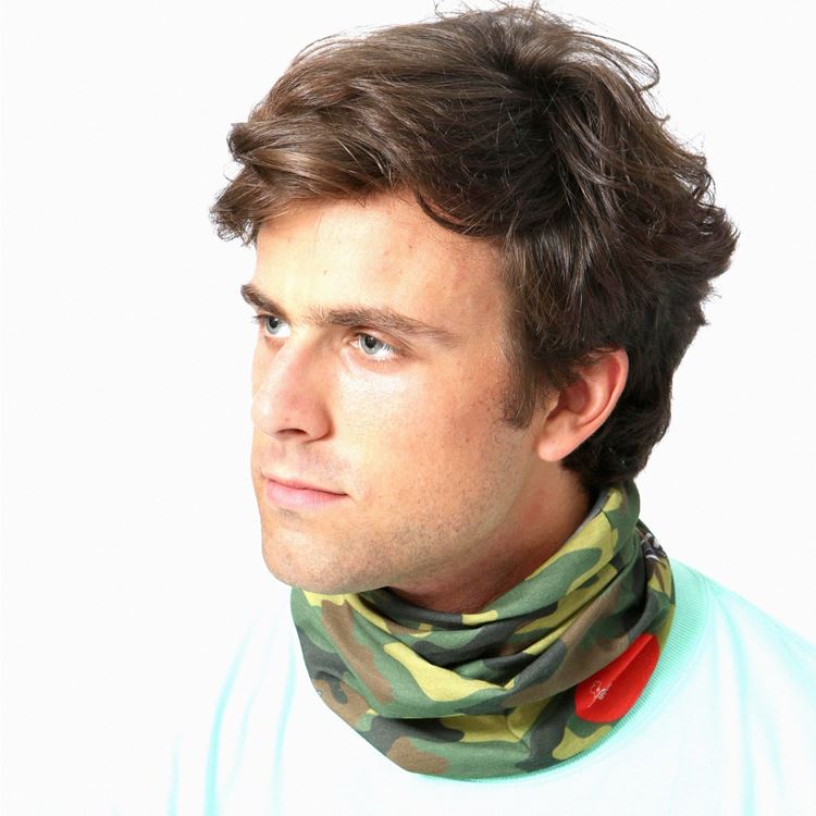  Chef's Scarf  Woodland Camo Green