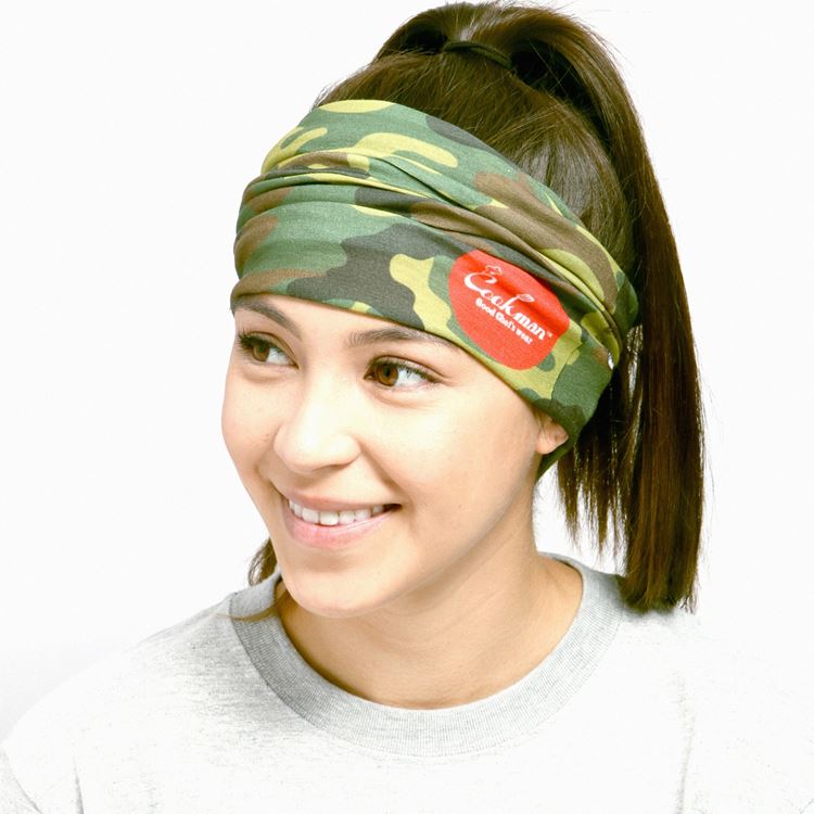  Chef's Scarf  Woodland Camo Green