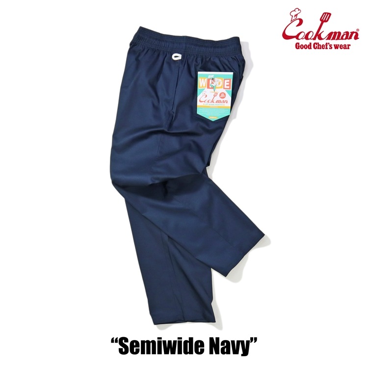 �����եѥ�� Chef Pants Semiwide Navy