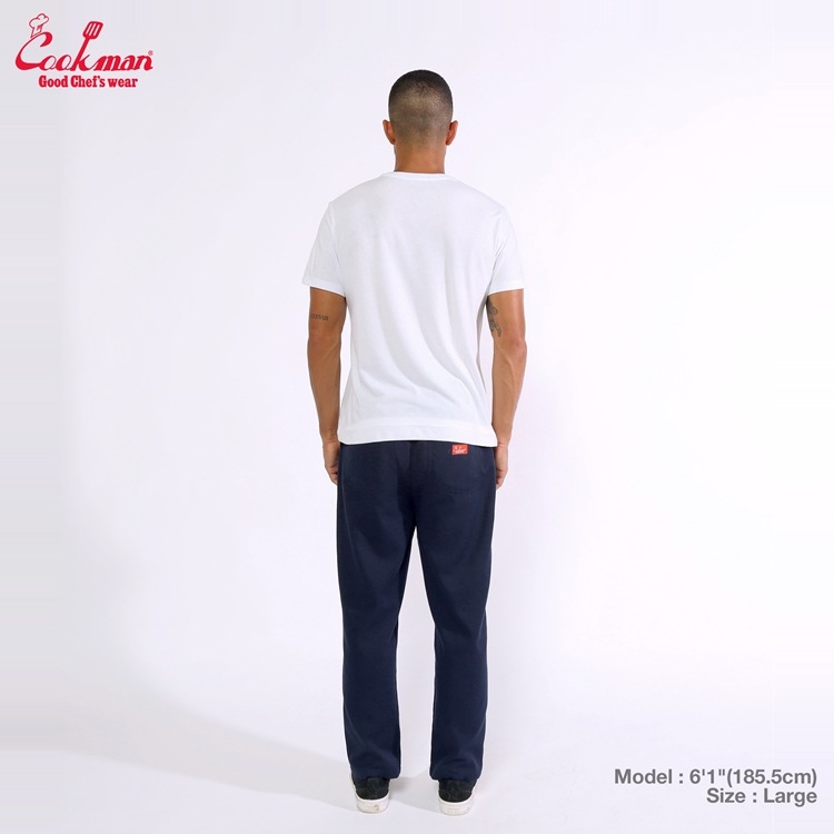 �����եѥ�� Chef Pants Semiwide Navy
