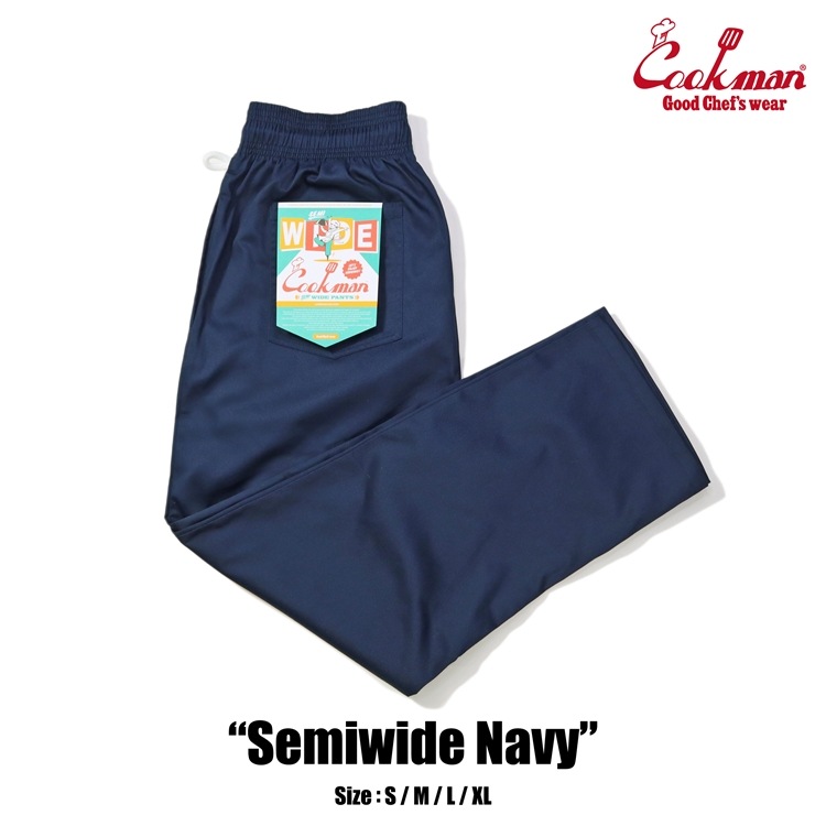 �����եѥ�� Chef Pants Semiwide Navy