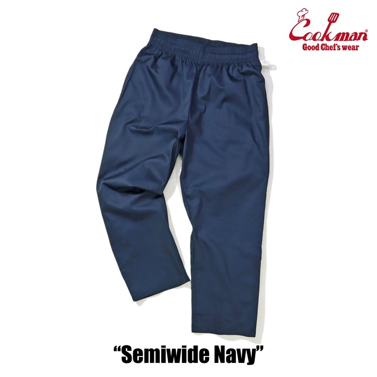 �����եѥ�� Chef Pants Semiwide Navy