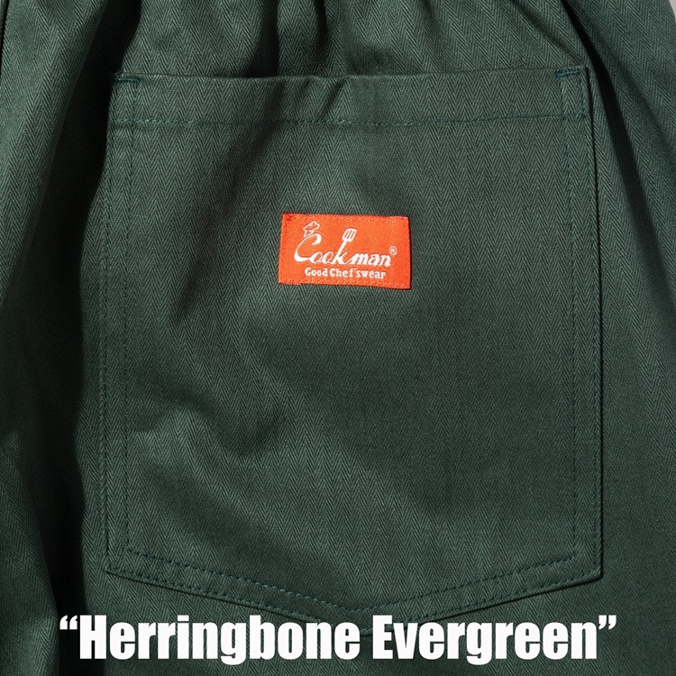 �����եѥ�� Chef Pants Herringbone Evergreen