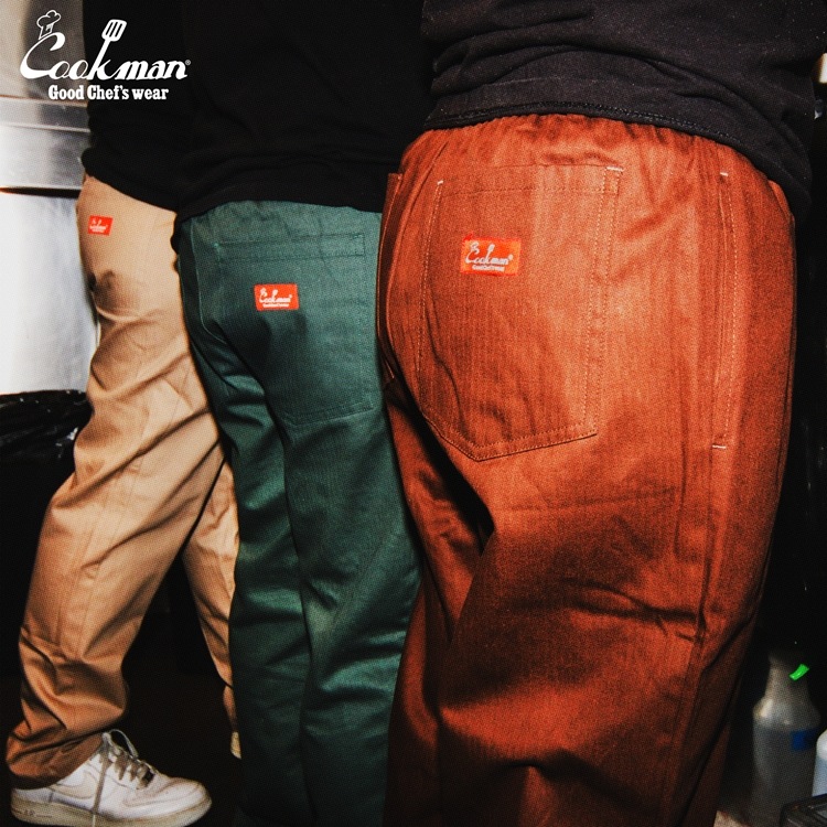 �����եѥ�� Chef Pants Herringbone Evergreen