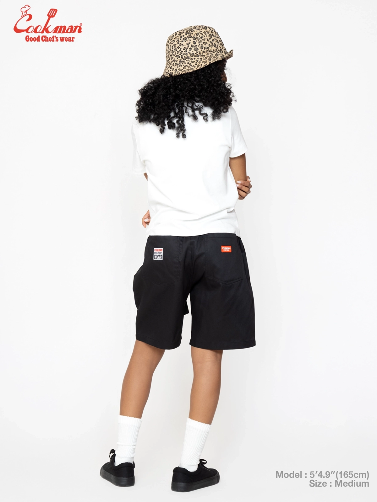 �����եѥ�� Chef Pants Short Black Belt Vision Black