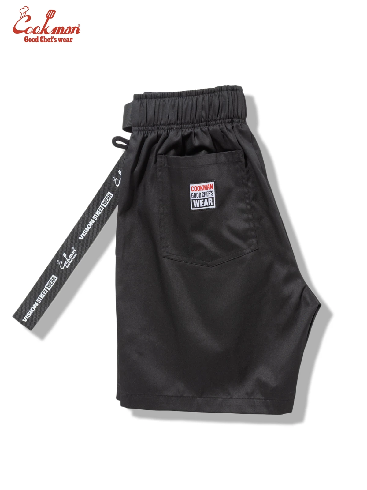 �����եѥ�� Chef Pants Short Black Belt Vision Black