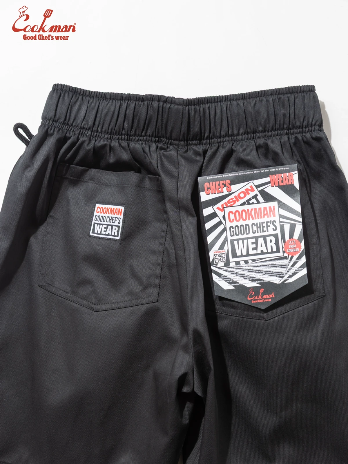 �����եѥ�� Chef Pants Short Black Belt Vision Black