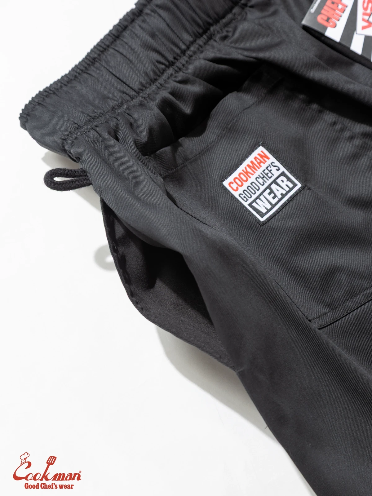 �����եѥ�� Chef Pants Short Black Belt Vision Black