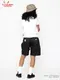 �����եѥ�� Chef Pants Short Black Belt Vision Black