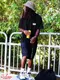 �����եѥ�� Chef Pants Short Black Belt Vision Black