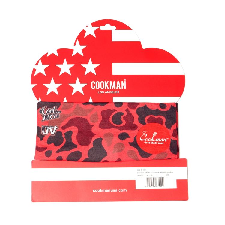 �������� Chef's Scarf  Duck Hunter Camo Red
