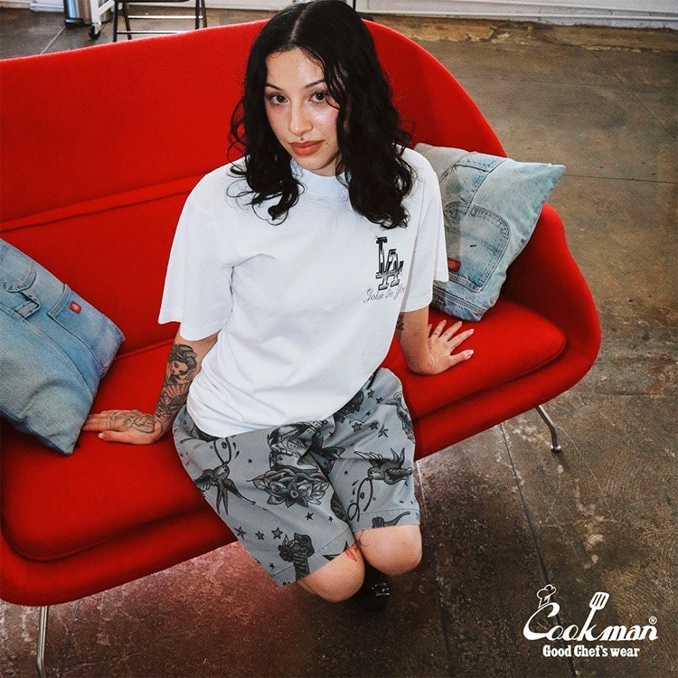 եѥ Chef Pants Short Old Tattoo Gray