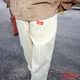�����եѥ�� Chef Pants Semiwide Herringbone Stripe Cream