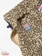 �����եѥ�� Chef Pants Short  Black Belt Vision Leopard Beige