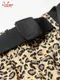 �����եѥ�� Chef Pants Short  Black Belt Vision Leopard Beige