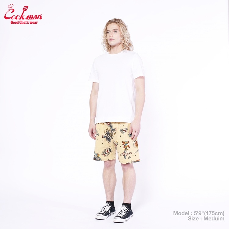 եѥ Chef Pants Short Old Tattoo Beige